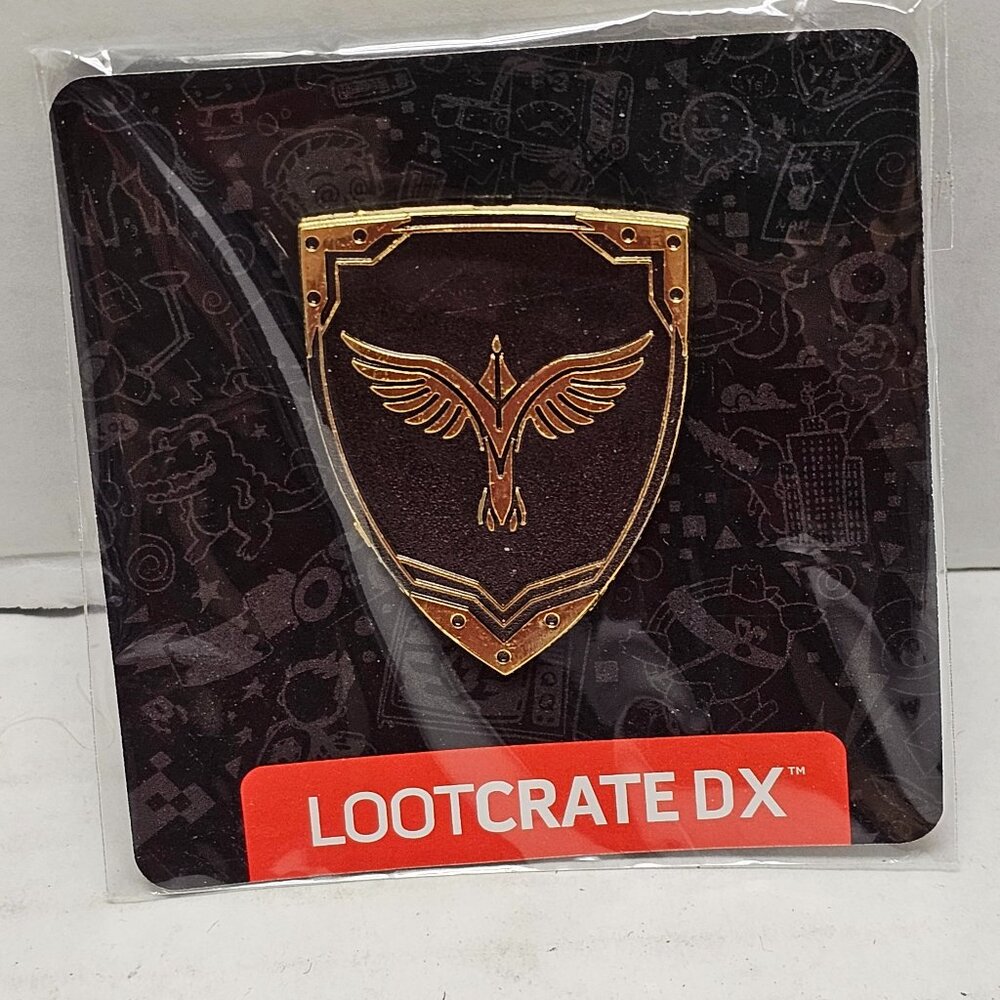 Phoenix Emblem Shield Pin Brooch 2018 Loot Crate DX Badge LootCrate